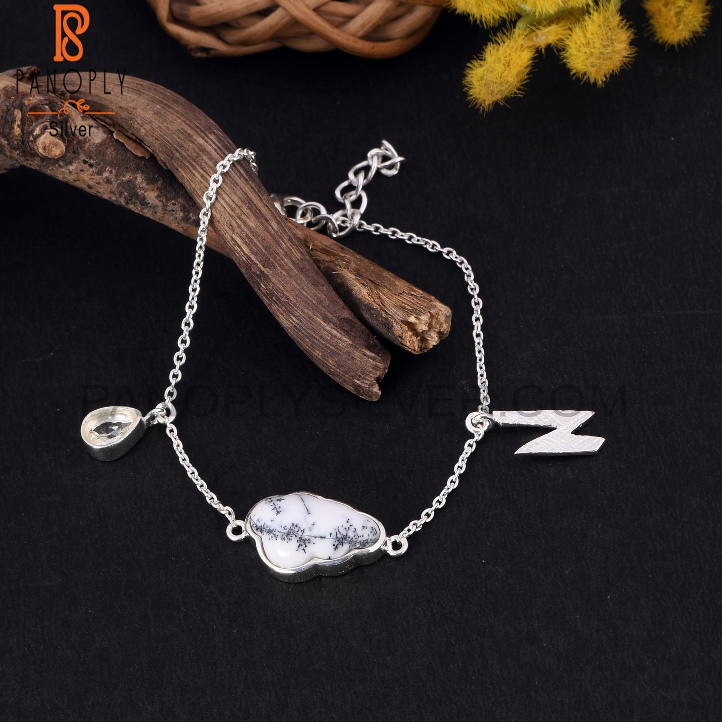 clouds Palm bracelet chain links