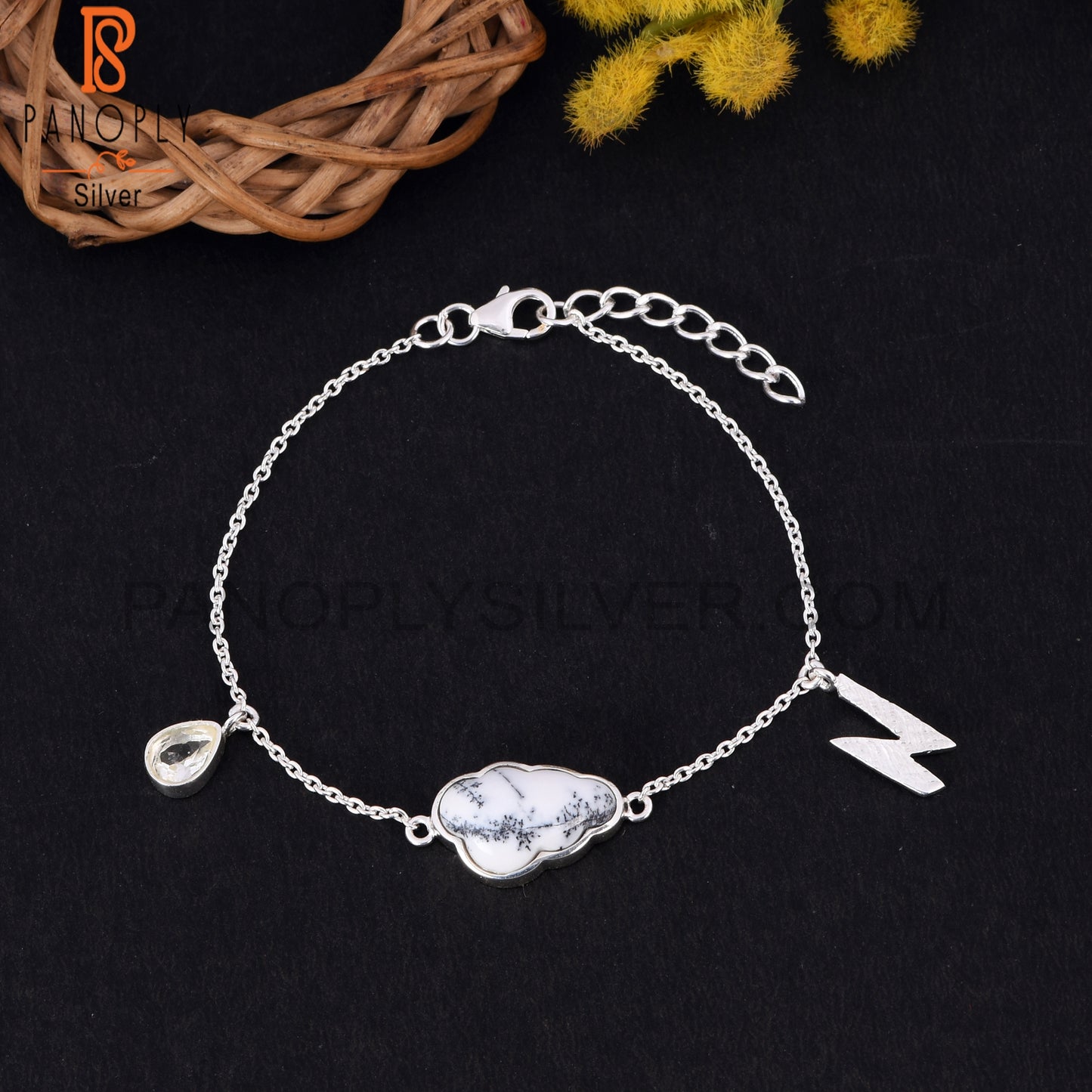 clouds Palm bracelet chain links