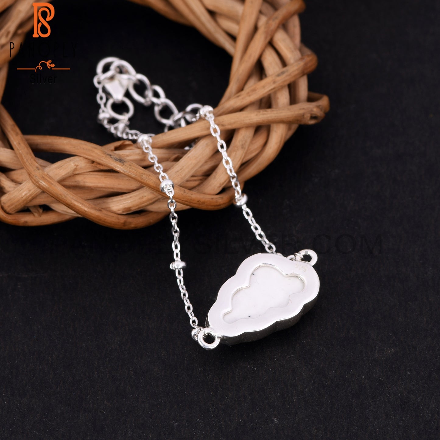Ball Chain Dendrite Cloud Palm Bracelet