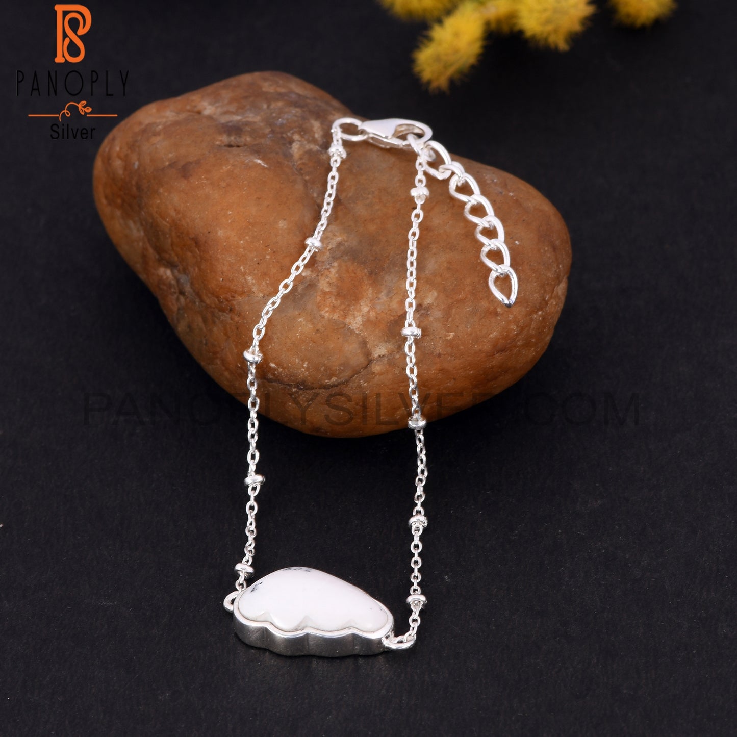 Ball Chain Dendrite Cloud Palm Bracelet