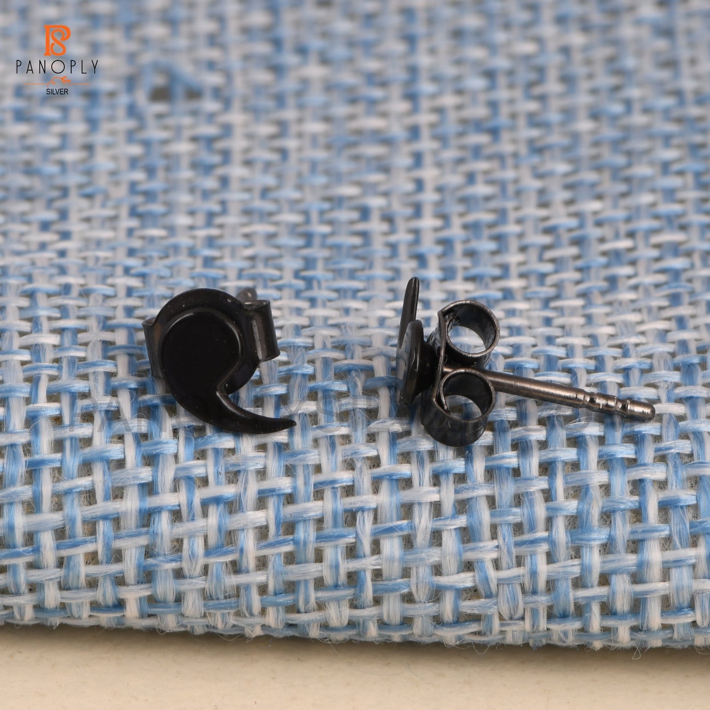 Sterling Silver Quotation Mark Stud Earrings