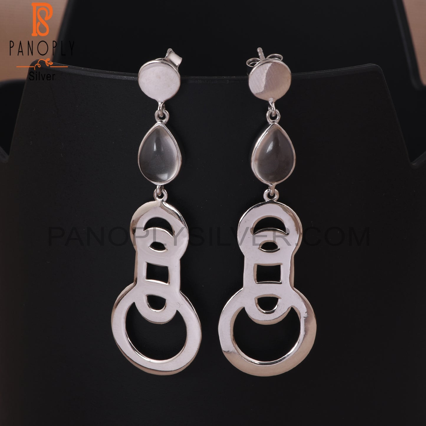 925 Sterling Silver Crystal Dangle Earrings Jewelry