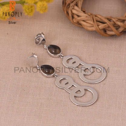 925 Sterling Silver Smoky Quartz Jewelry For Girls