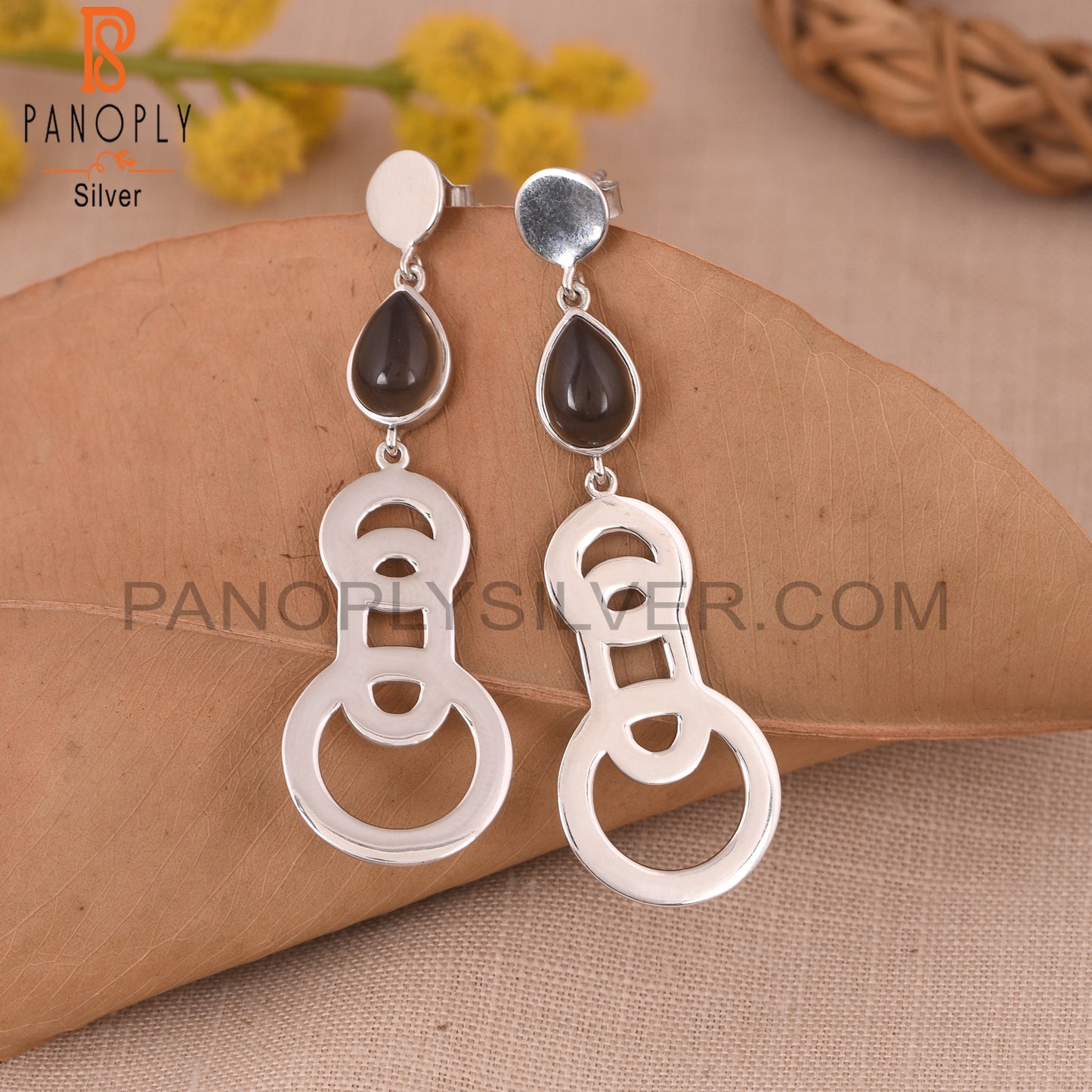 925 Sterling Silver Smoky Quartz Jewelry For Girls