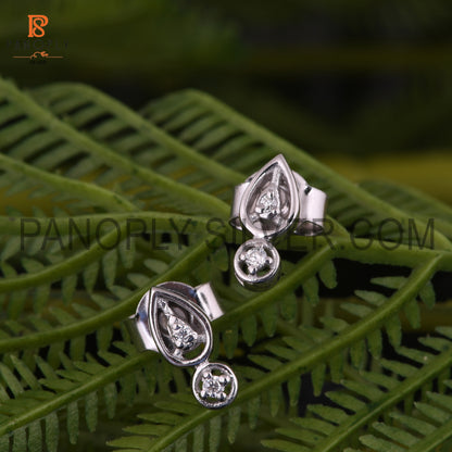 Tiny Cute Stud Moissanite Minimalist Earring For Girls