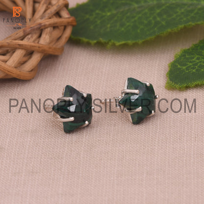 Malachite  925 Quality Silver Star Stud Women Day Gift Earring
