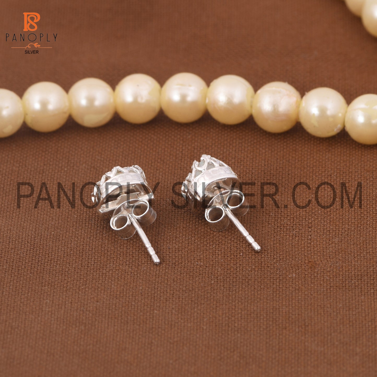 Ethiopian Opal Stud 925 Silver Earrings for Girls