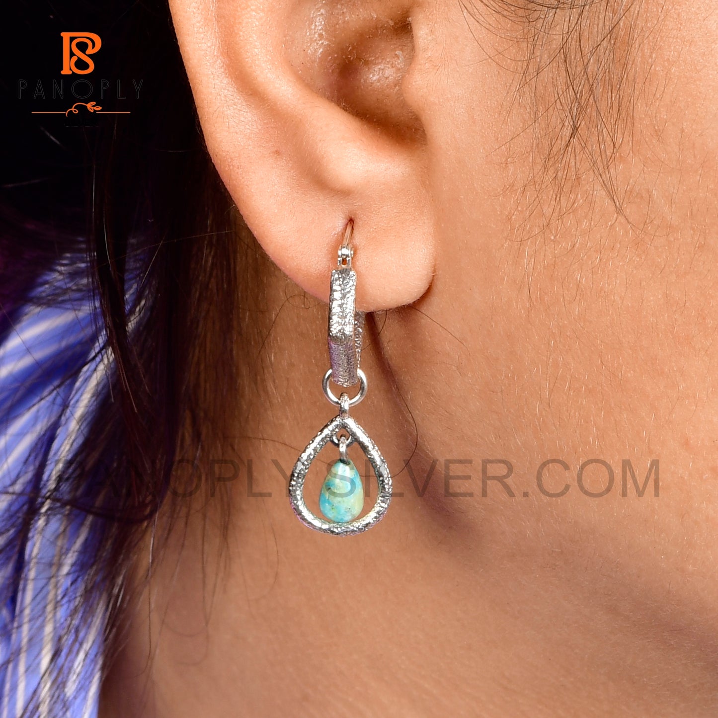 Solid 925 Silver Drop Earrings For Women