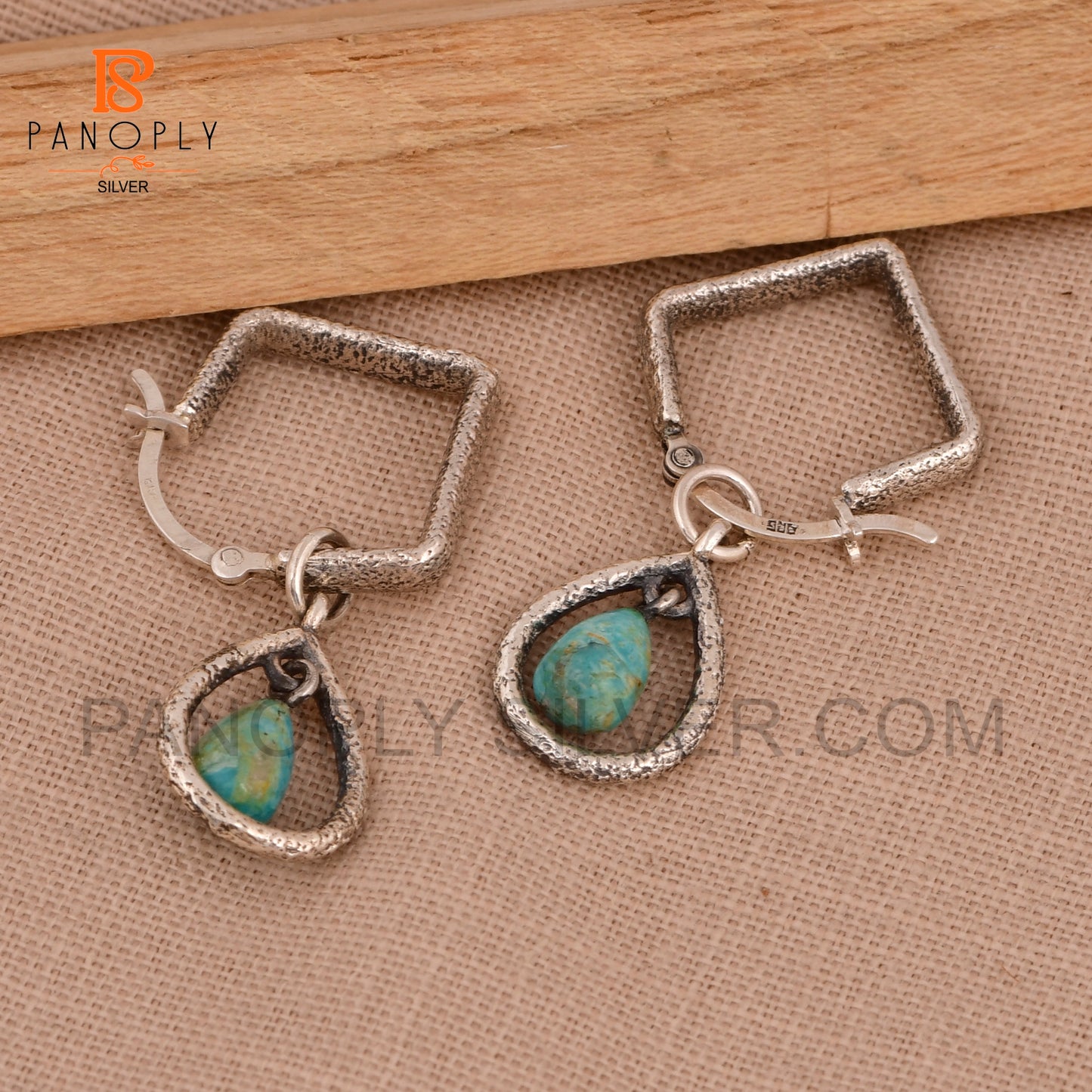Solid 925 Silver Drop Earrings For Women