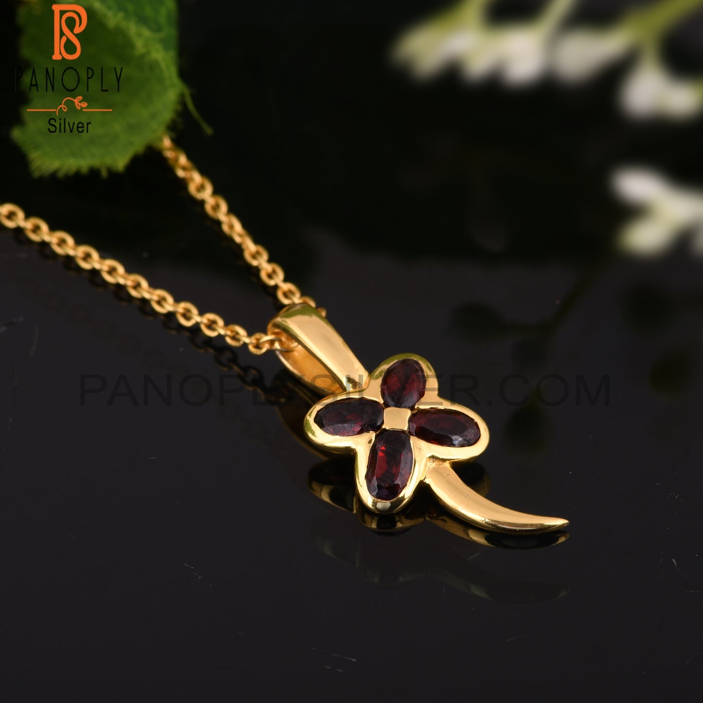 925 Sterling Silver Flower Charm Women Wedding Pendant Necklace