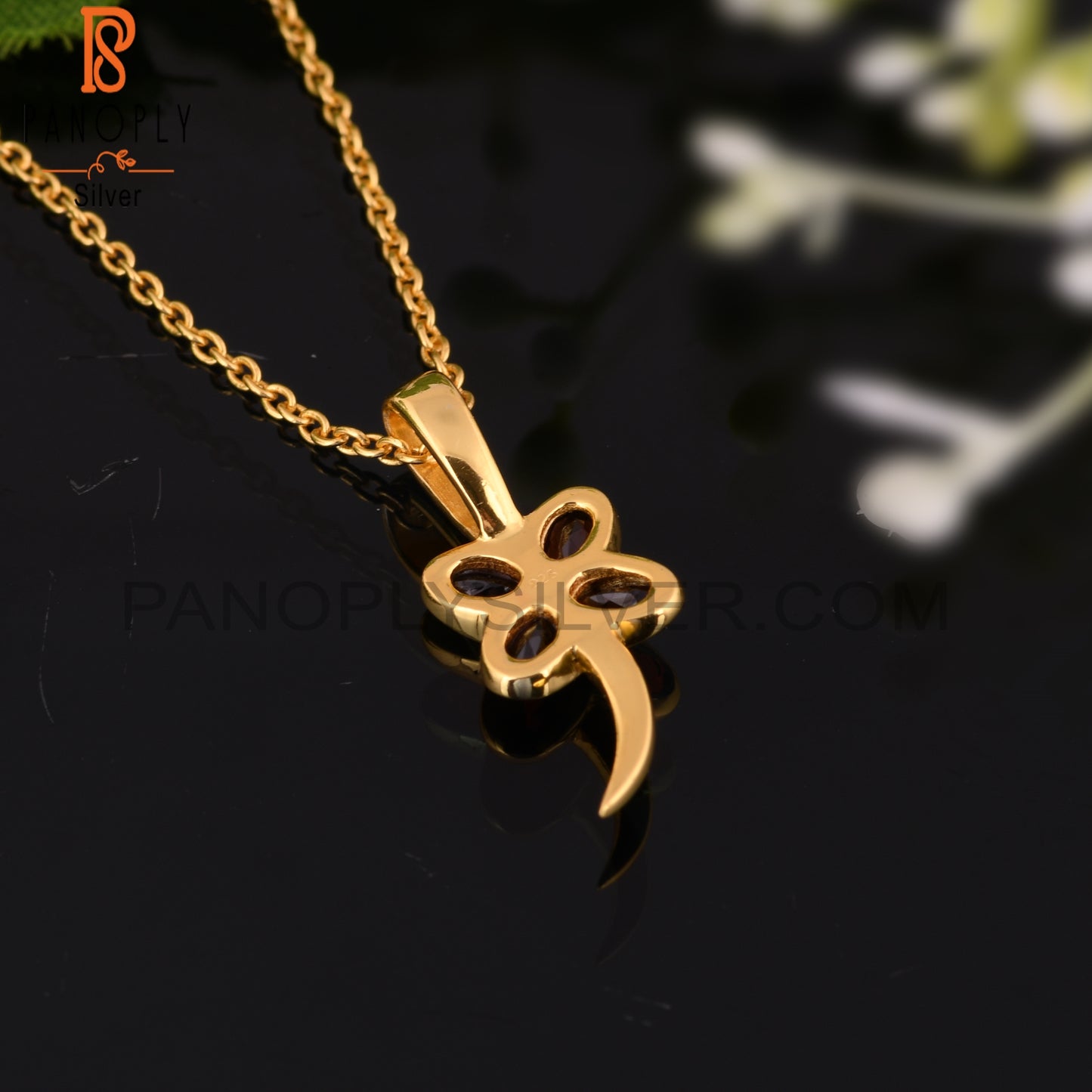 925 Sterling Silver Flower Charm Women Wedding Pendant Necklace