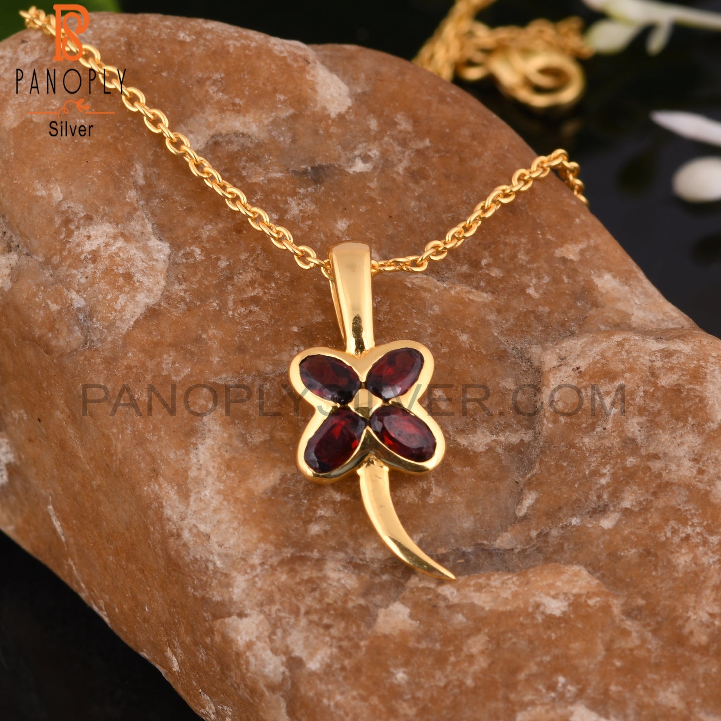 925 Sterling Silver Flower Charm Women Wedding Pendant Necklace