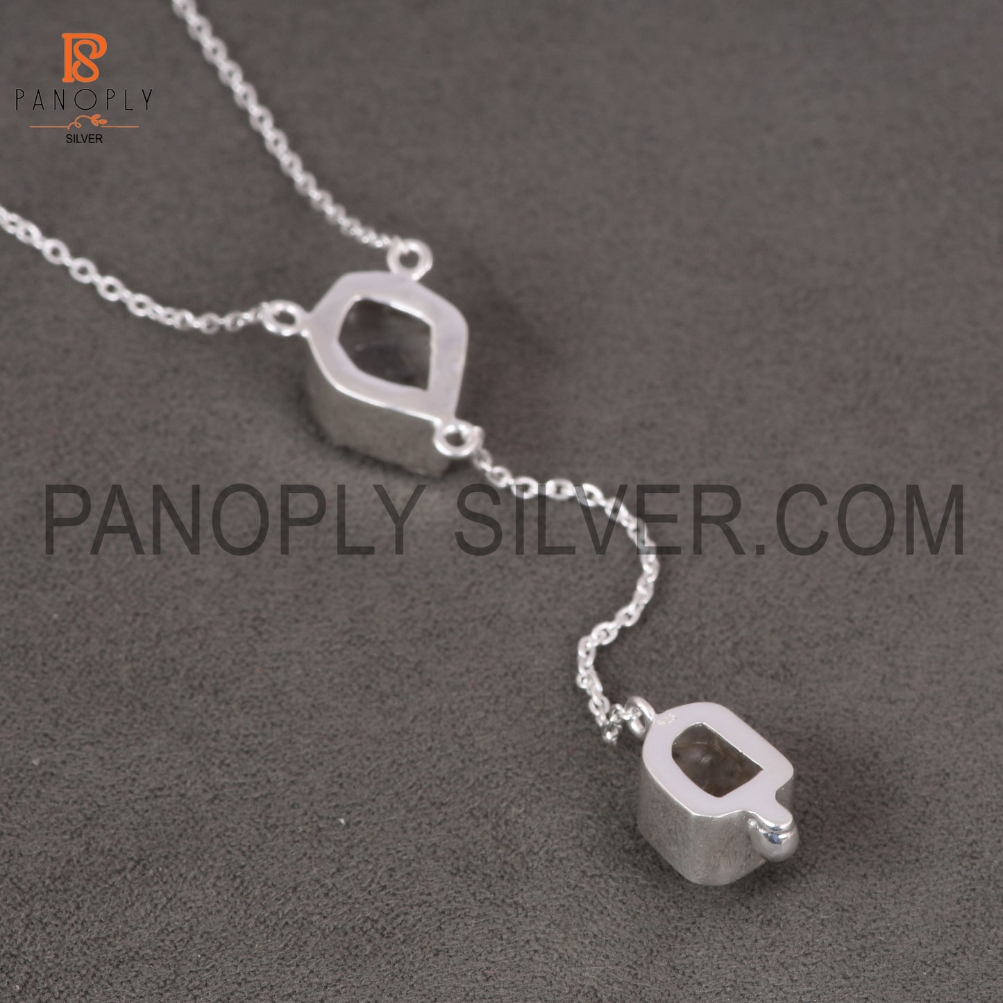 Herkimer Diamond Rough Unshaped 925 Silver Necklaces