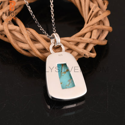 Kingman Turquoise 925 Silver Engagement Pendant