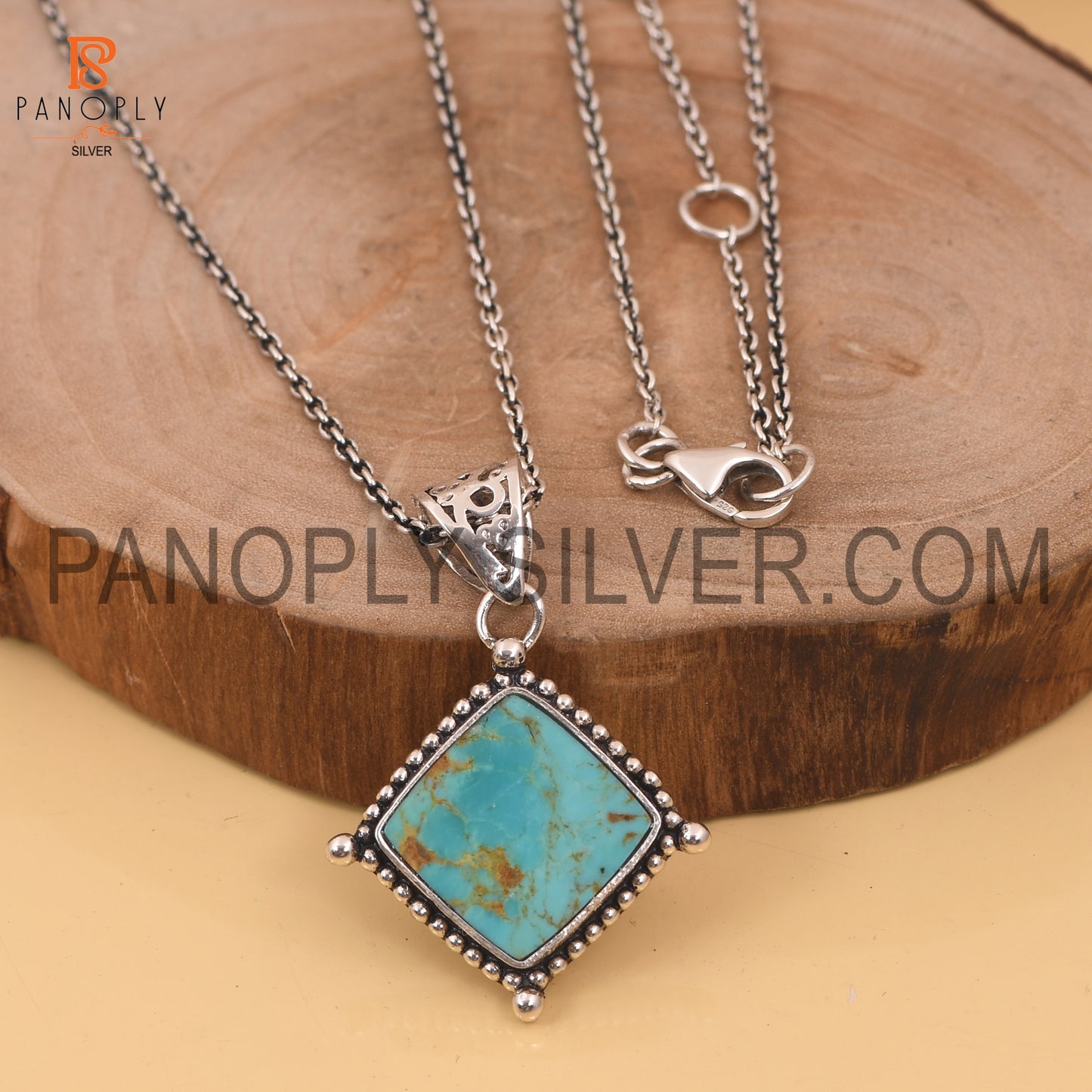 Kingman Square 925 Silver Western Jewelry For Women