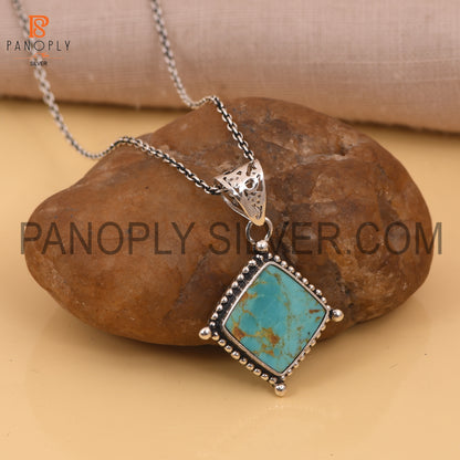 Kingman Square 925 Silver Western Jewelry For Women