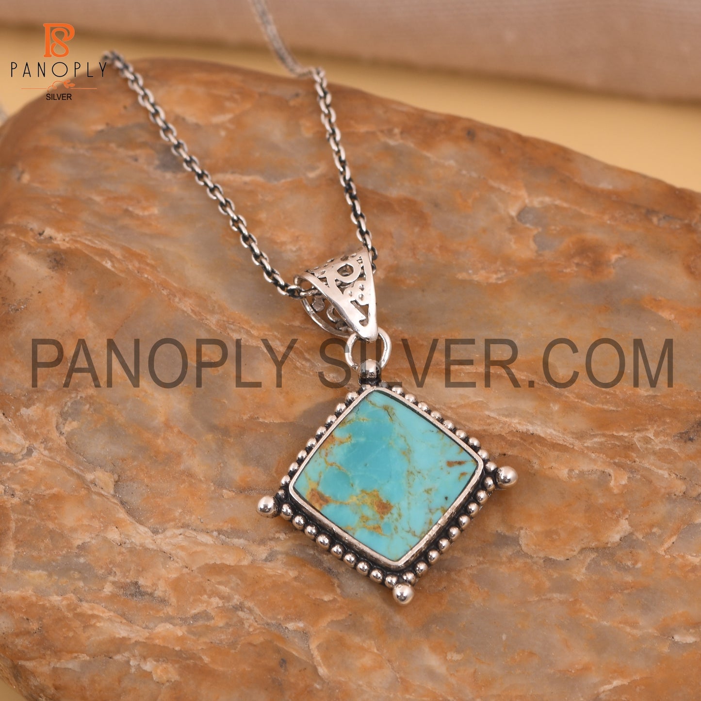 Kingman Square 925 Silver Western Jewelry For Women