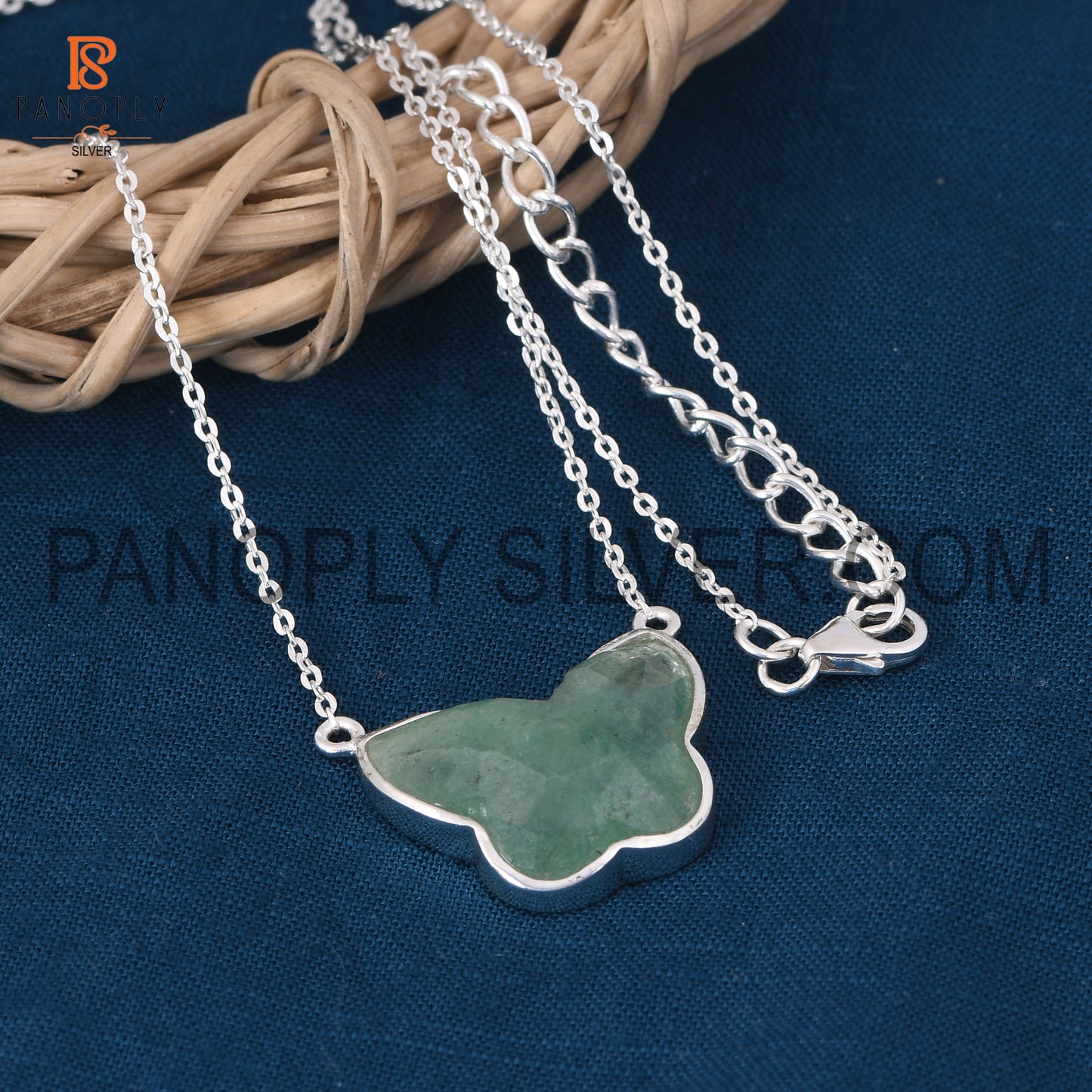 Butterfly 925 Silver Chain Adjustable Pendant