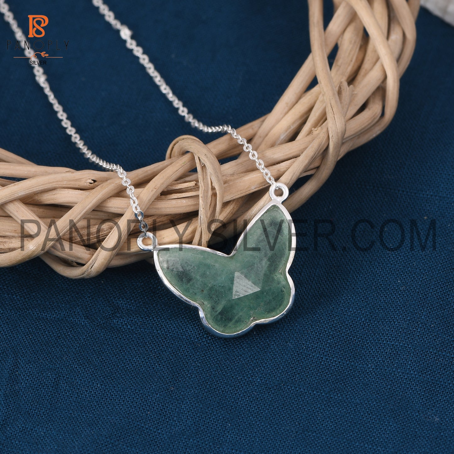 Butterfly 925 Silver Chain Adjustable Pendant