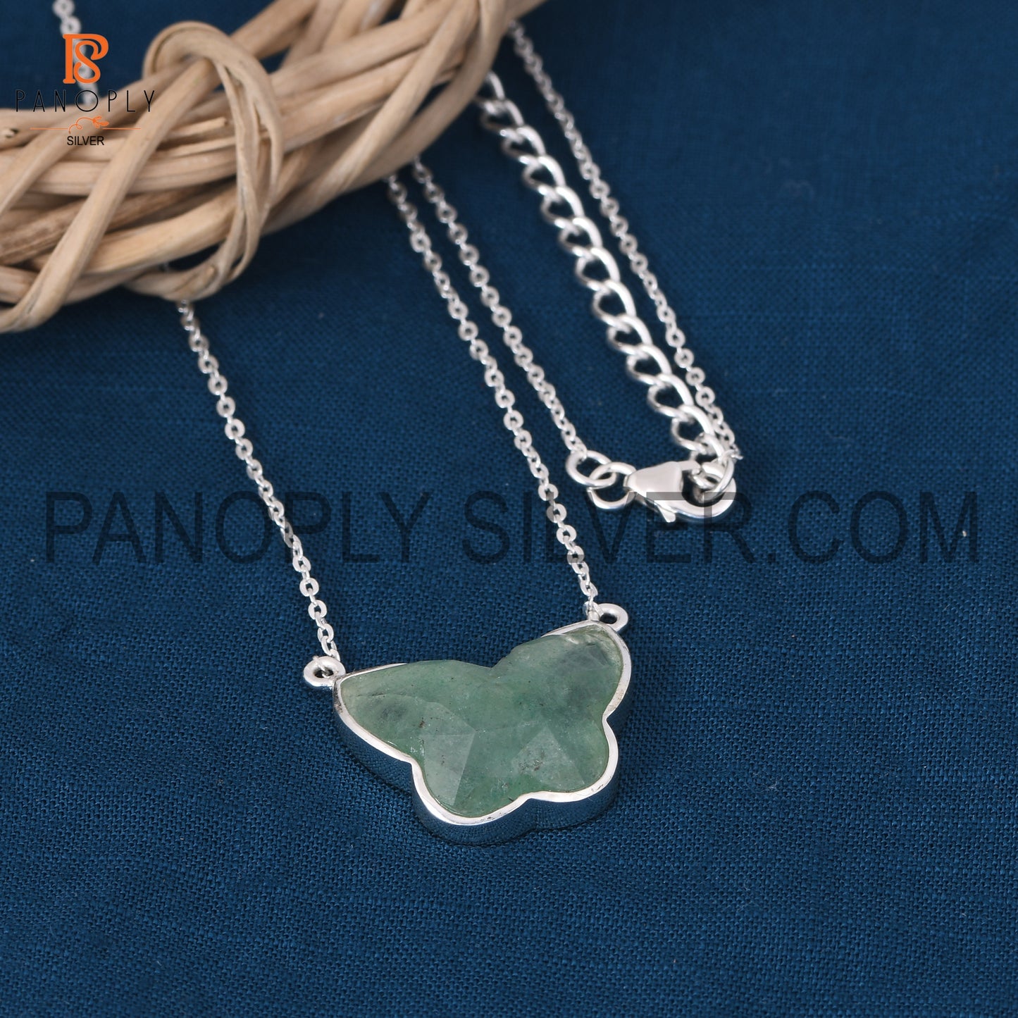 Butterfly 925 Silver Chain Adjustable Pendant