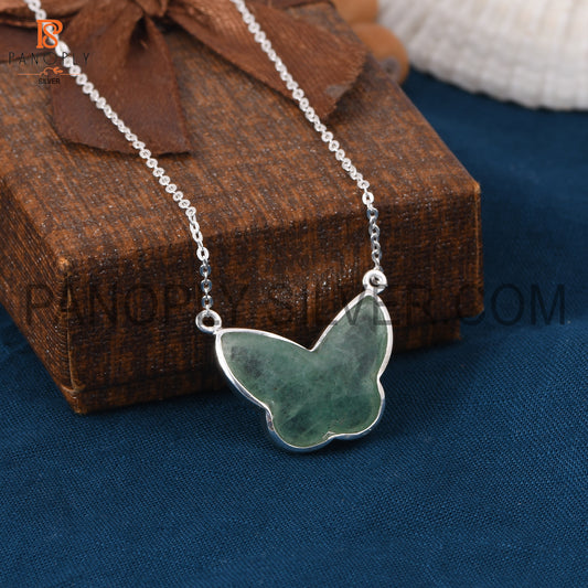 Butterfly 925 Silver Chain Adjustable Pendant