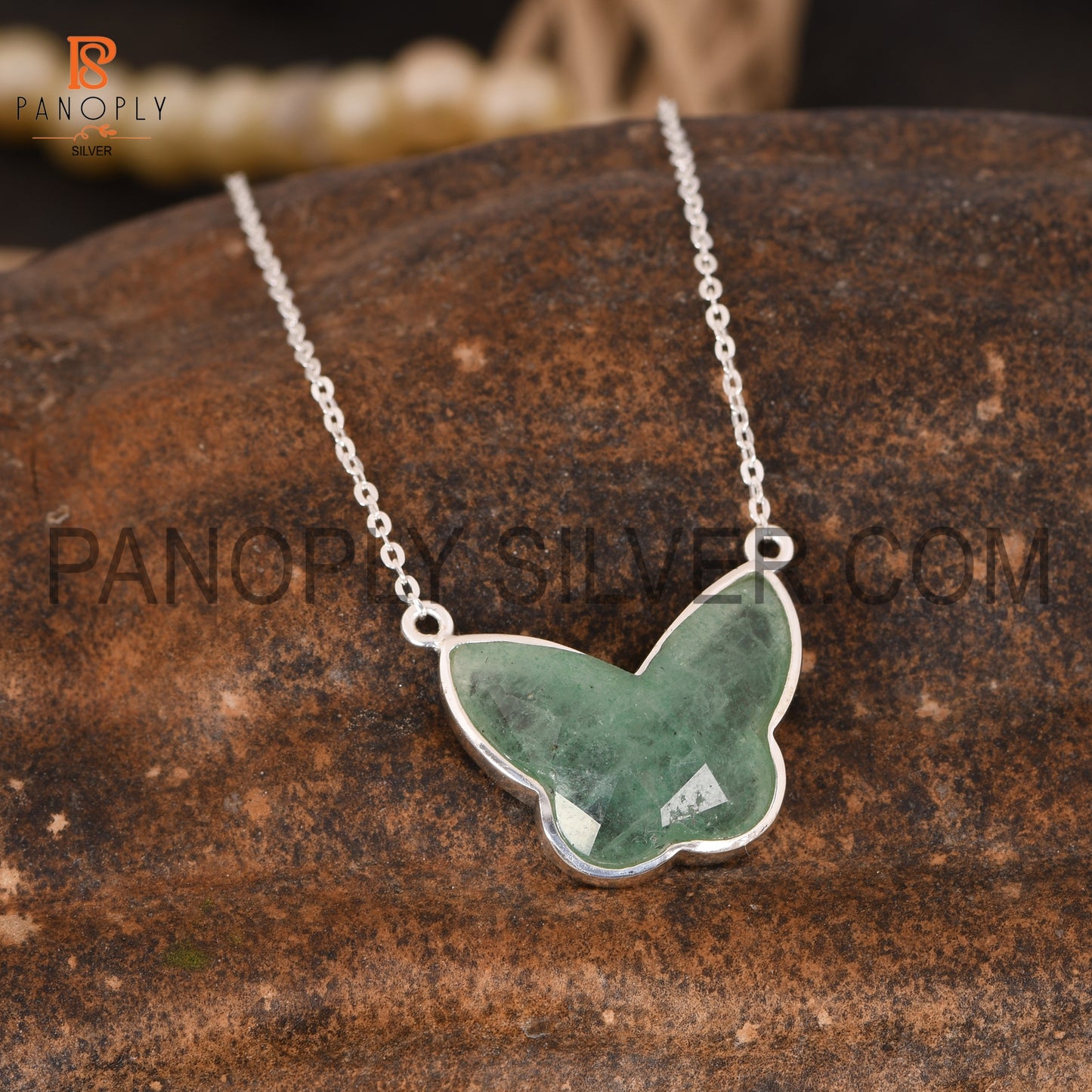 Butterfly 925 Silver Chain Adjustable Pendant