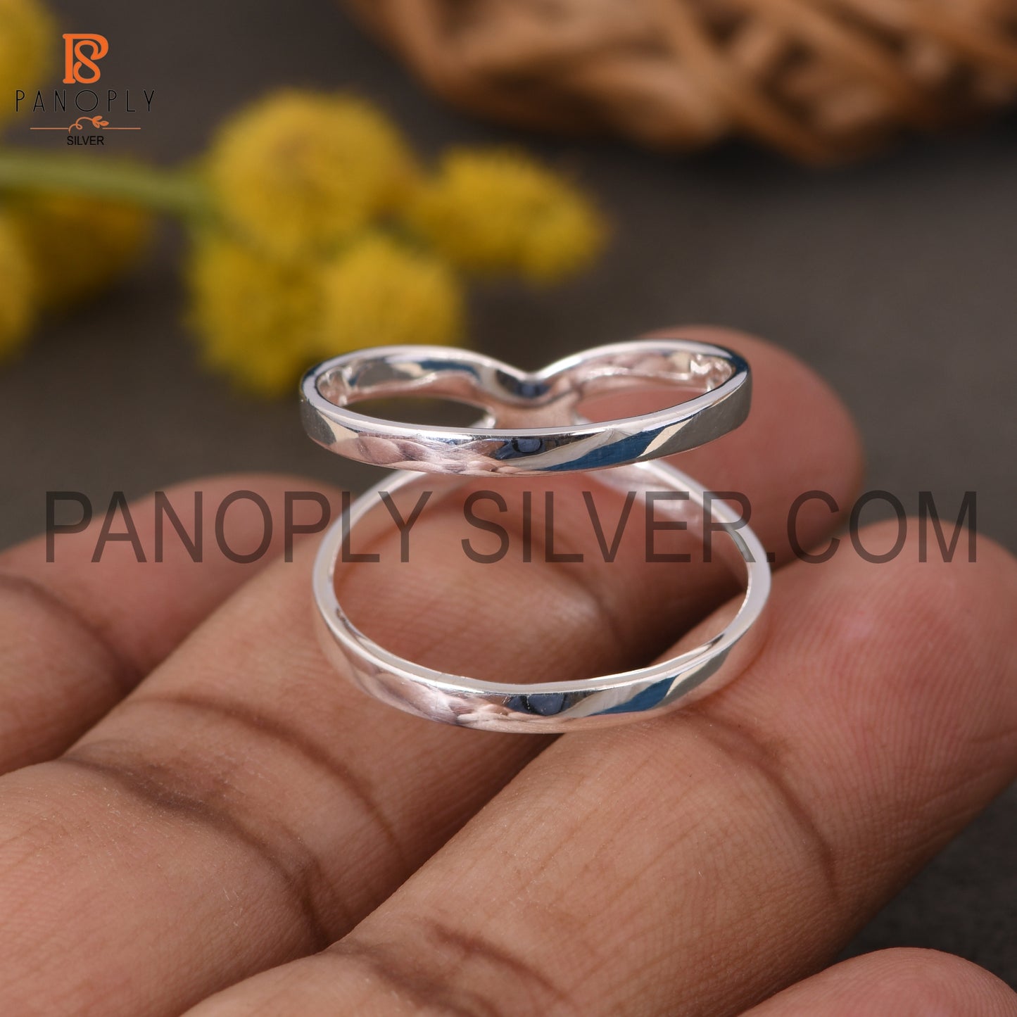 925 Quality Cress Cross Silver X Shape Rings