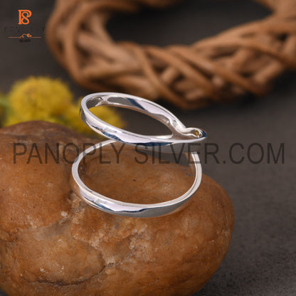 925 Quality Cress Cross Silver X Shape Rings