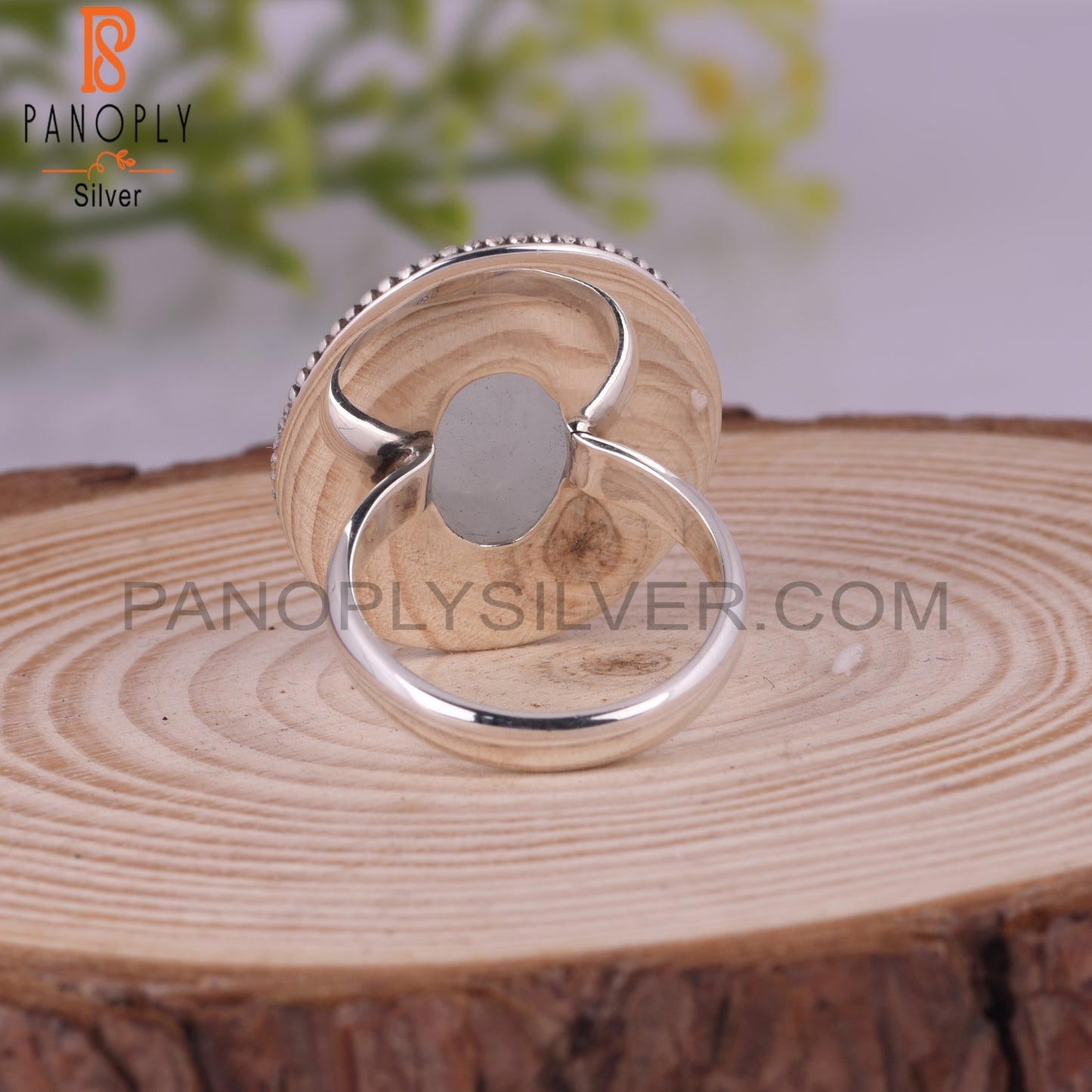 Aquamarine Oval Shape 925 Sterling Silver Rings