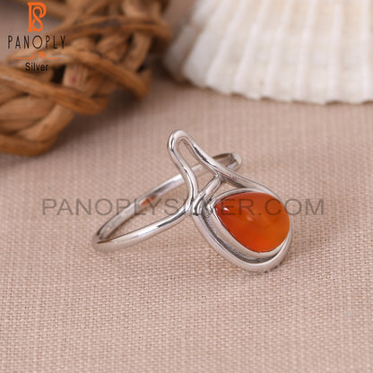 Red Onyx White Rhodium Plated 925 Silver Handmade Jewelry