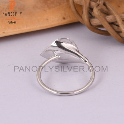 Black Onyx Gemstone 925 Sterling Silver Floral Design Ring