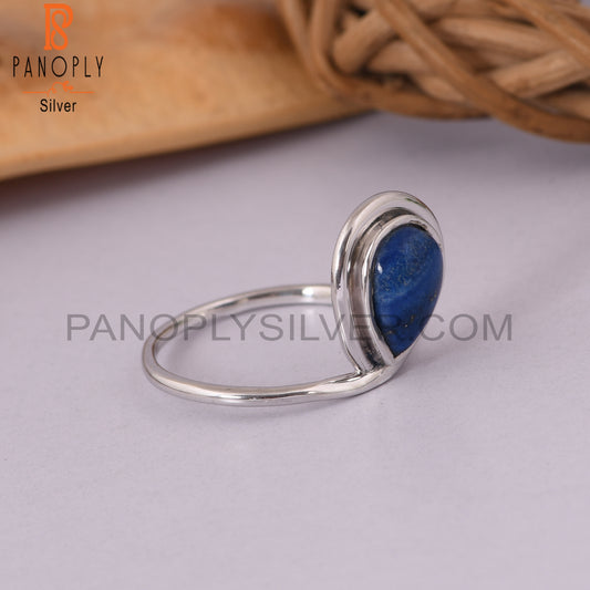 Lapis Lazuli Gemstone 925 Sterling Silver Ring