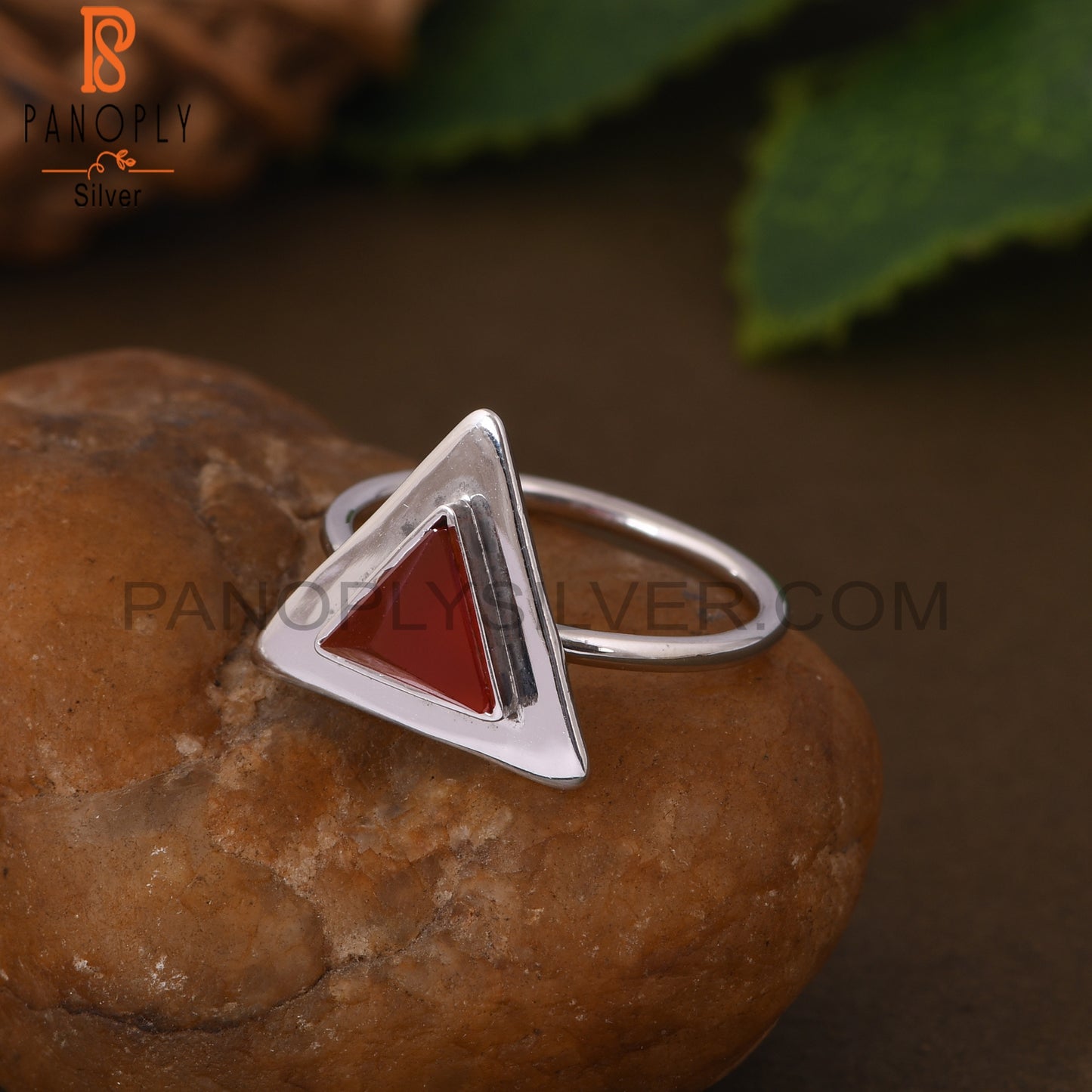 Red Onyx 925 Sterling Silver Gemstone Girls Ring Jewelry