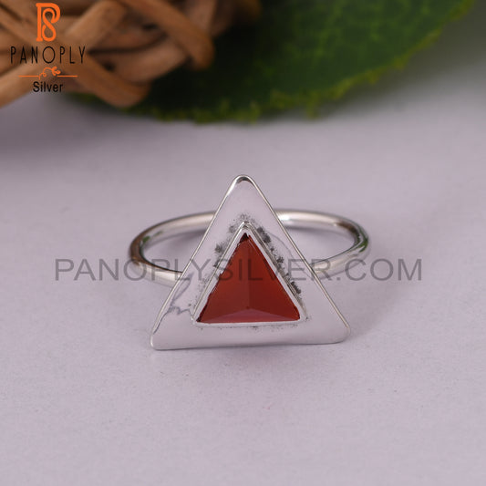 Red Onyx 925 Sterling Silver Gemstone Girls Ring Jewelry