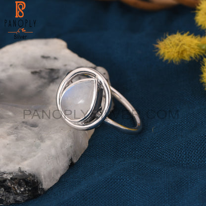 Rainbow Moonstone 925 Sterling Silver Designer Pear Jewelry