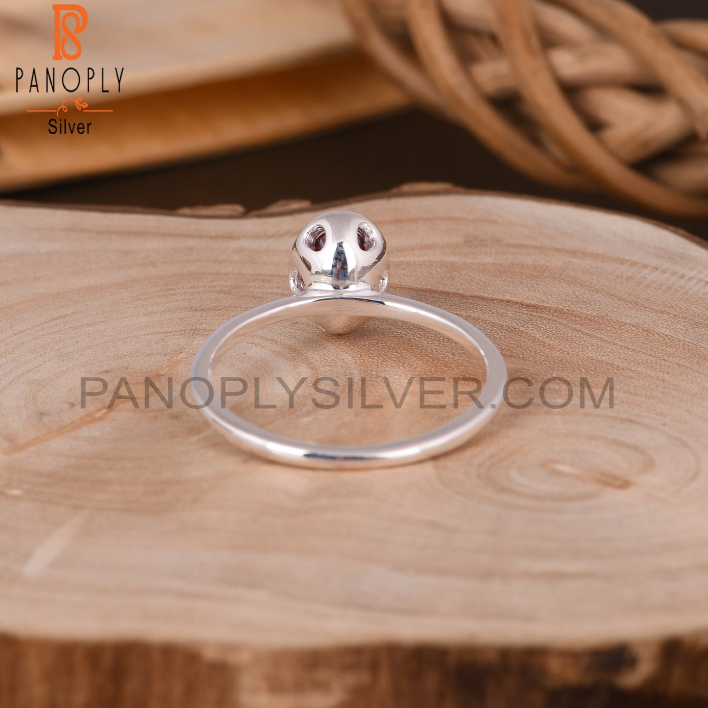 Garnet Oval Shape 925 Sterling Silver Beautiful Rings