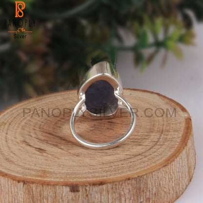 Beautiful Rough Tanzanite 925 Sterling Silver Rings