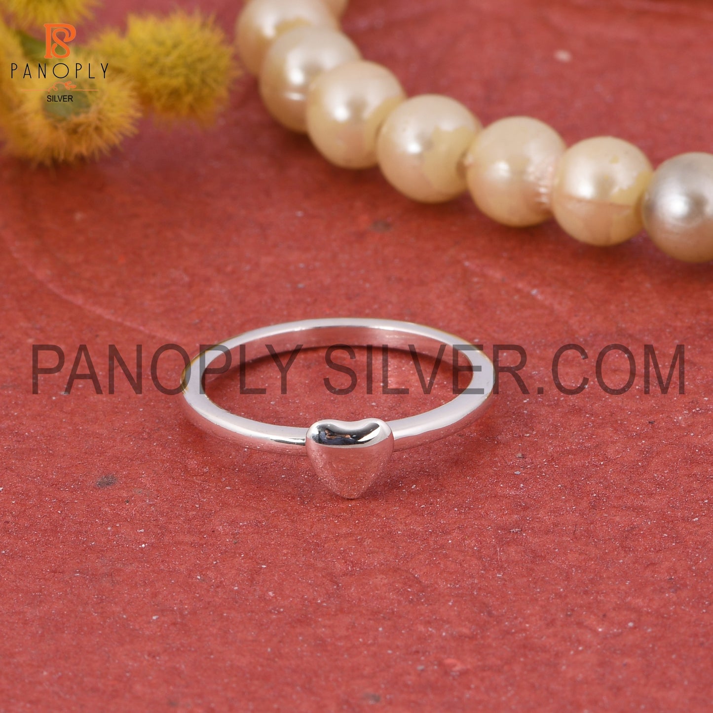 925 Silver Heart Shape Minimalist Beautiful Silver Ring