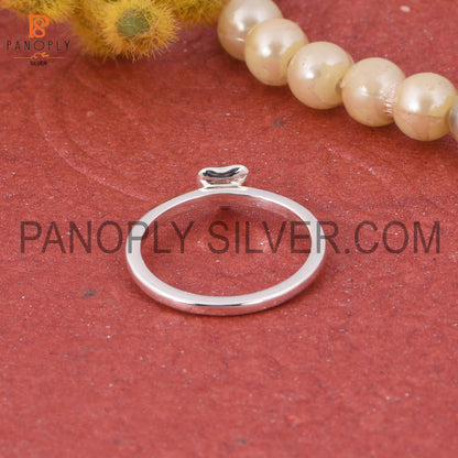 925 Silver Heart Shape Minimalist Beautiful Silver Ring