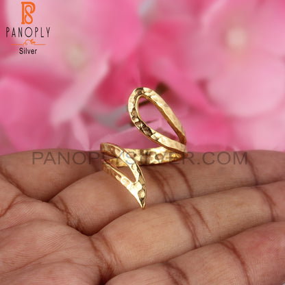 Wave Criss Cross 925 Quality Bypass Rings for Girls & Men