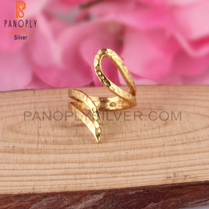 Wave Criss Cross 925 Quality Bypass Rings for Girls & Men