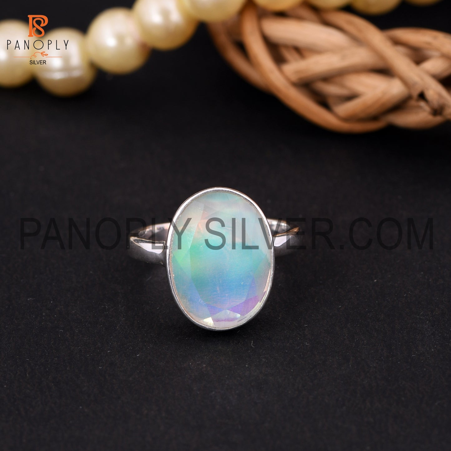925 Quality Silver Oval Shape Bezel Setting Rings