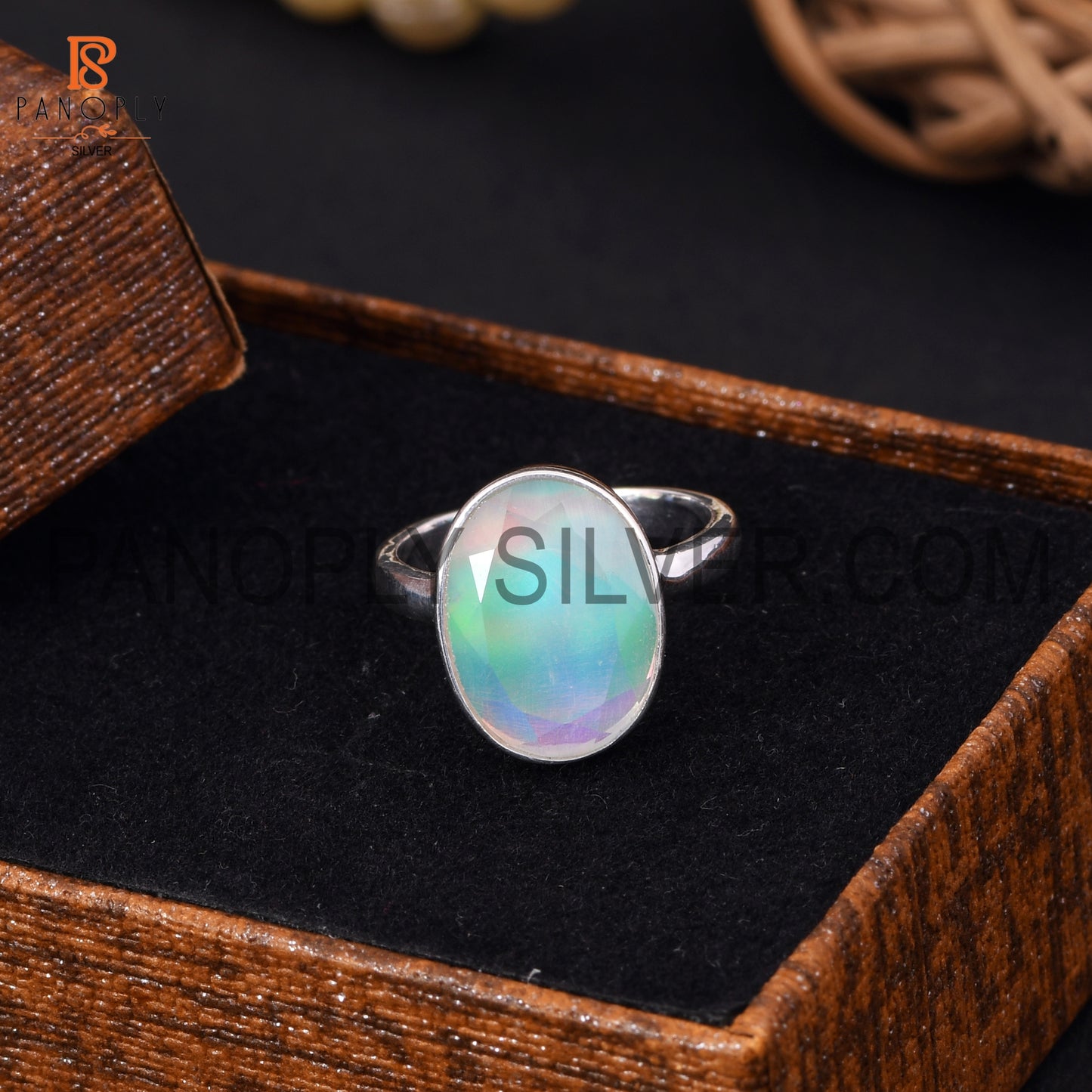925 Quality Silver Oval Shape Bezel Setting Rings