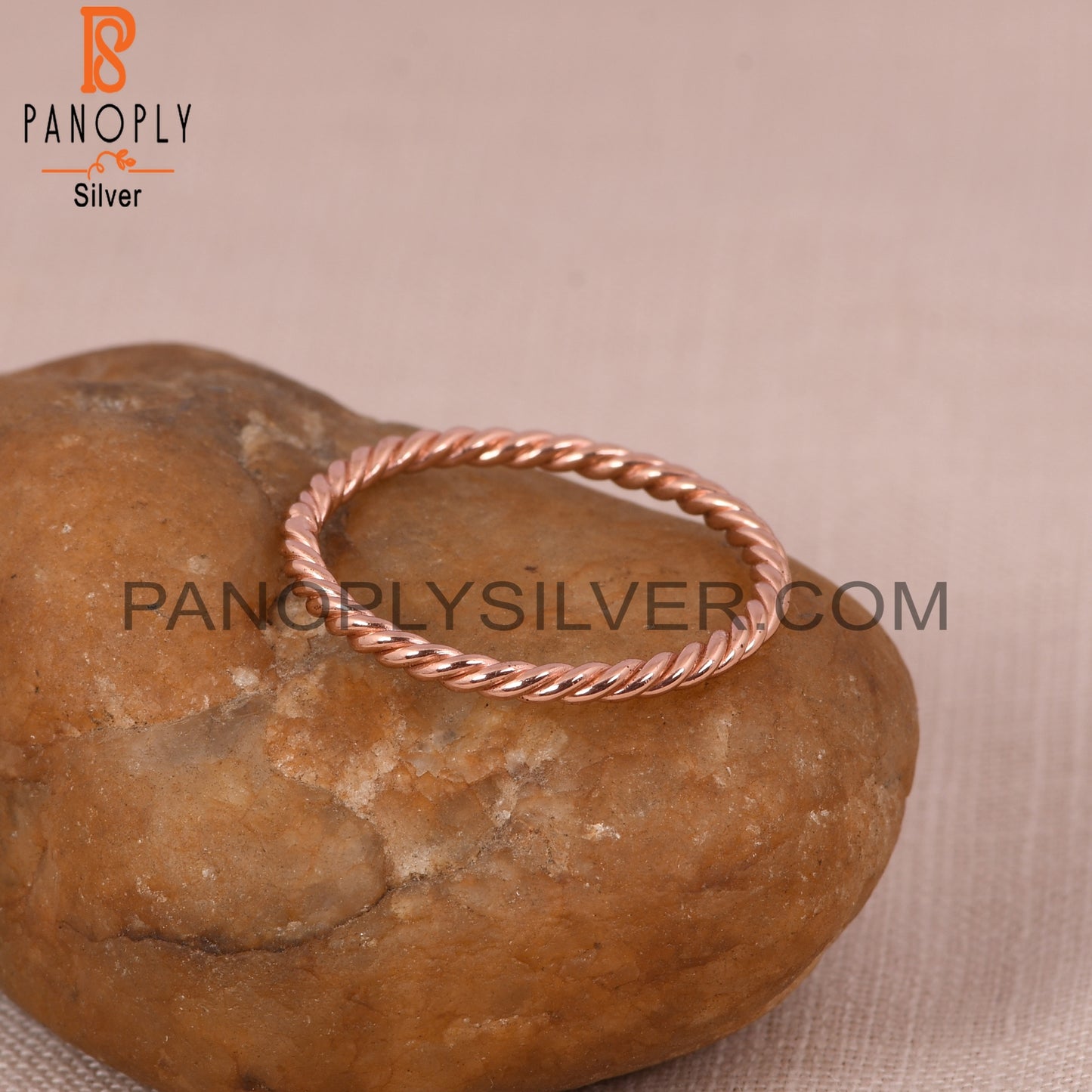 Twist Rose Gold Plated Rings