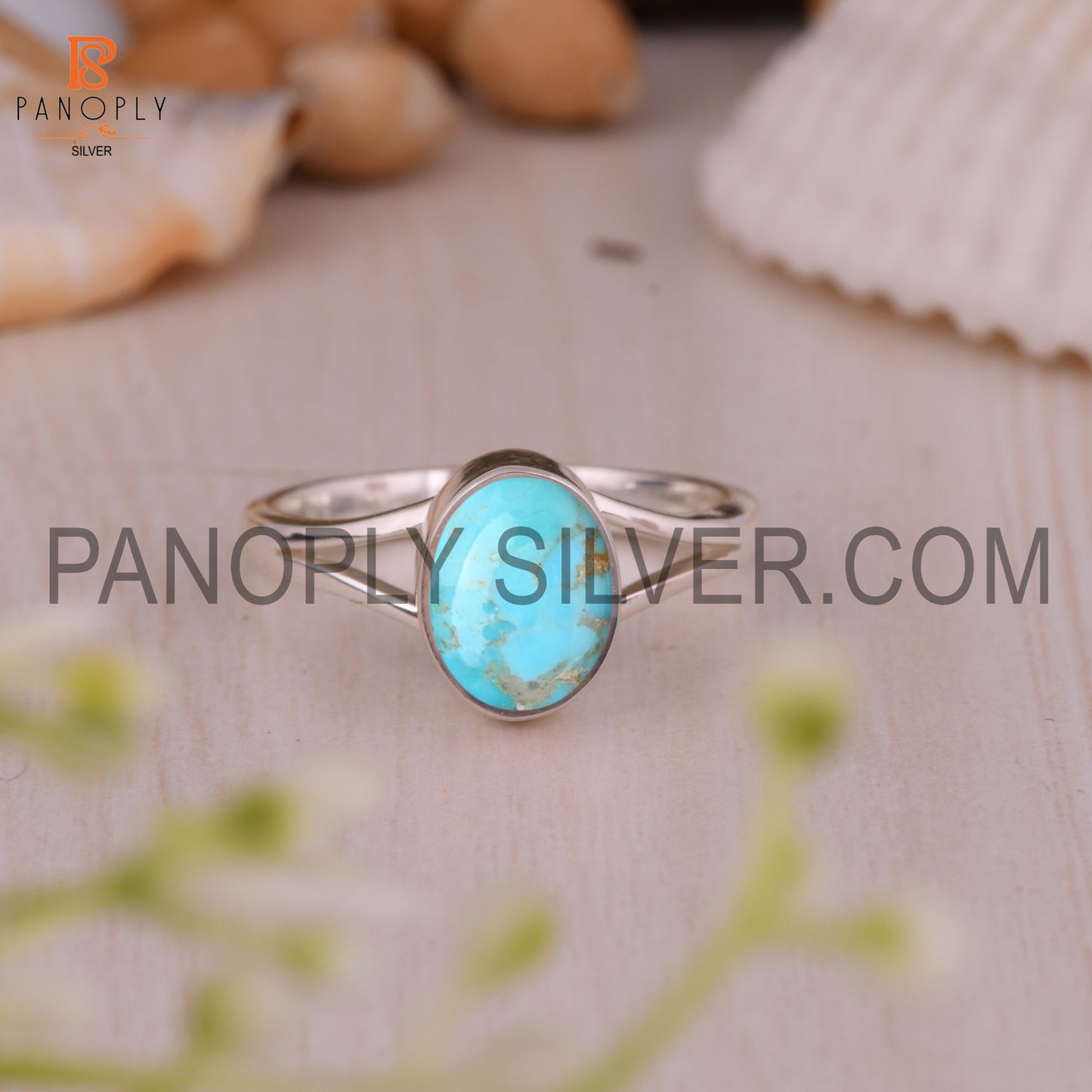 925 Silver Hypoallergenic Kingman Turquoise Beautiful Ring