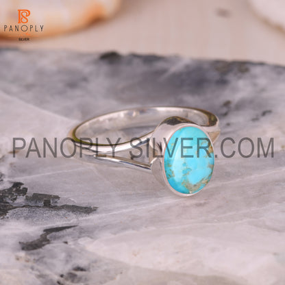 925 Silver Hypoallergenic Kingman Turquoise Beautiful Ring