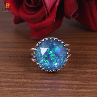 925 Silver Color Change Stone Rings