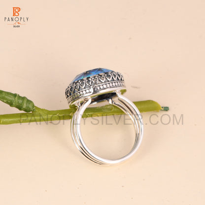 925 Silver Color Change Stone Rings