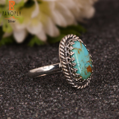 Kingman Turquoise 925 Silver Ring For Wedding