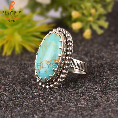Aesthetic Kingman Turquoise 925 Sterling Silver Ring